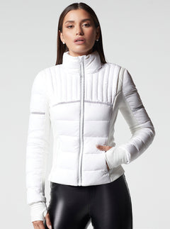 REFLECTIVE INSET FEATHER WEIGHT JACKET - Blanc Noir Online Store