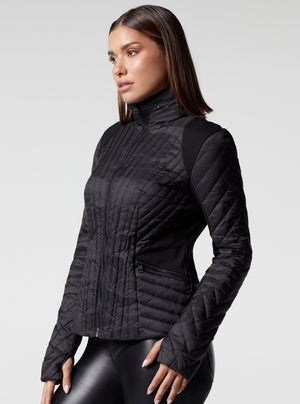 MOTION PANEL ZIP PUFFER - Blanc Noir Online Store