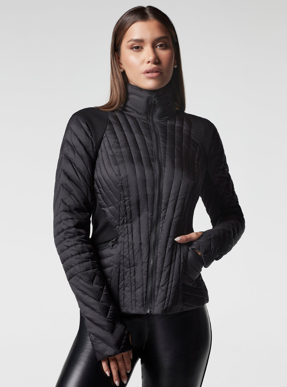 MOTION PANEL ZIP PUFFER - Blanc Noir Online Store