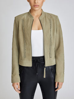 SUEDE JACKET - Blanc Noir Online Store