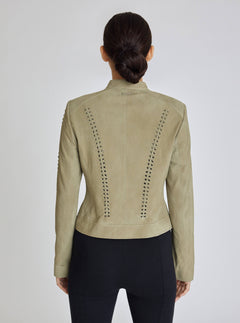 SUEDE JACKET - Blanc Noir Online Store