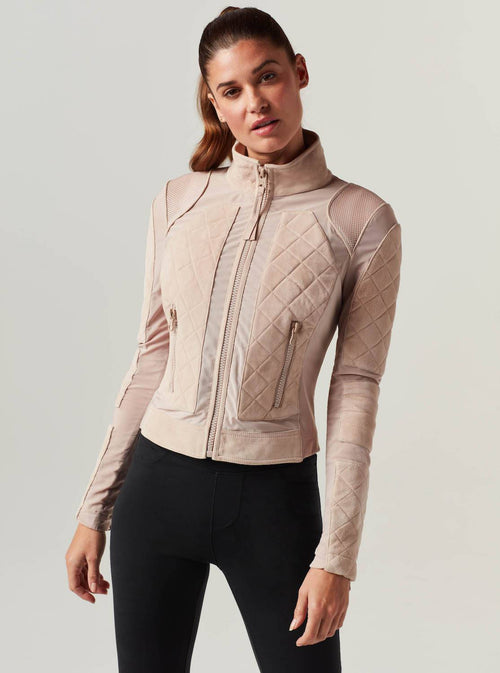 SUEDE MESH MOTO - FINAL SALE - Blanc Noir Online Store