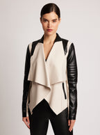 Drape Front Jacket - Blanc Noir Online Store