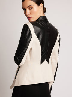 Drape Front Jacket - Blanc Noir Online Store