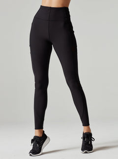 SHEER PANEL DIRECTIONAL RIB LEGGING - Blanc Noir Online Store