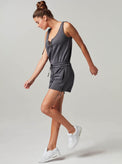 LACE UP ROMPER - FINAL SALE - Blanc Noir Online Store