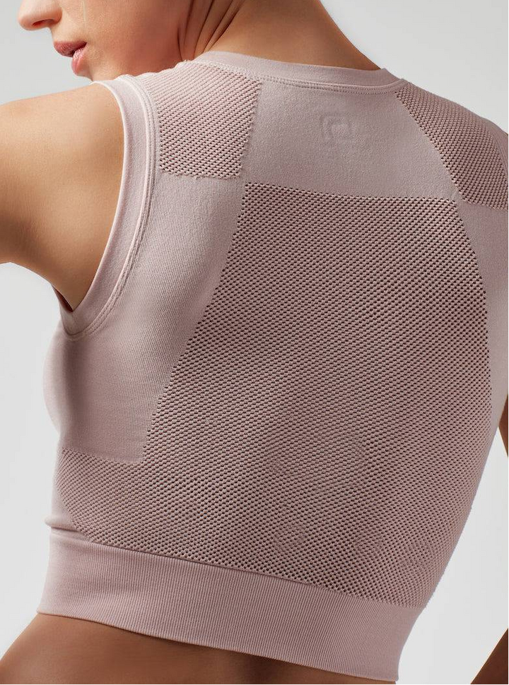 INFINITY Compression Crop Top - Sepia Rose SPECIAL OFFER