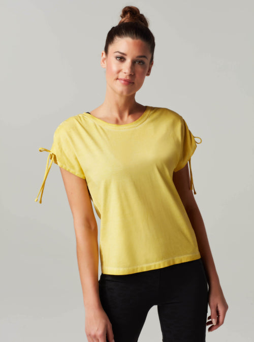 VINTAGE RUCHED TOP - Blanc Noir Online Store