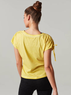 VINTAGE RUCHED TOP - Blanc Noir Online Store