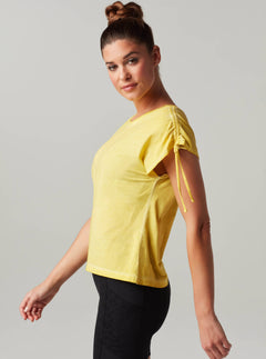 VINTAGE RUCHED TOP - Blanc Noir Online Store