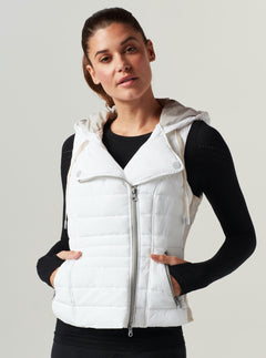 SOLITAIRE SUEDE NYLON VEST - Final Sale - Blanc Noir Online Store