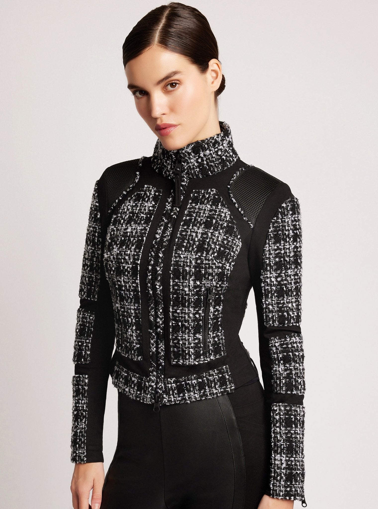 Boucle Moto Mesh Jacket - Blanc Noir Online Store