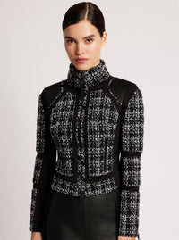 Boucle Moto Mesh Jacket - Blanc Noir Online Store