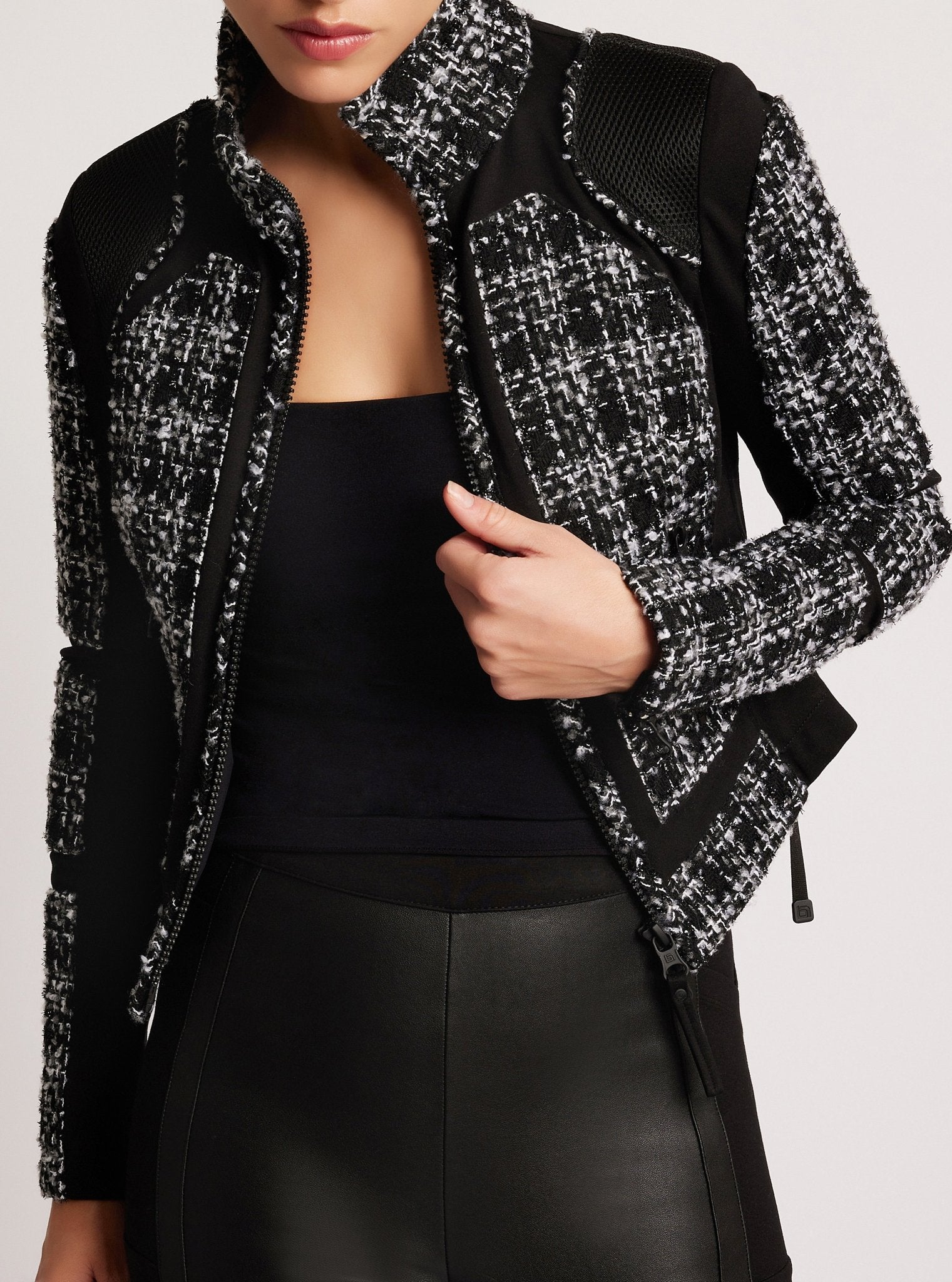 Boucle moto jacket best sale