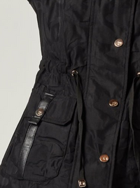 Camo Anorak Gold Collection - Black / Lt Gold Trims - Blanc Noir Online Store