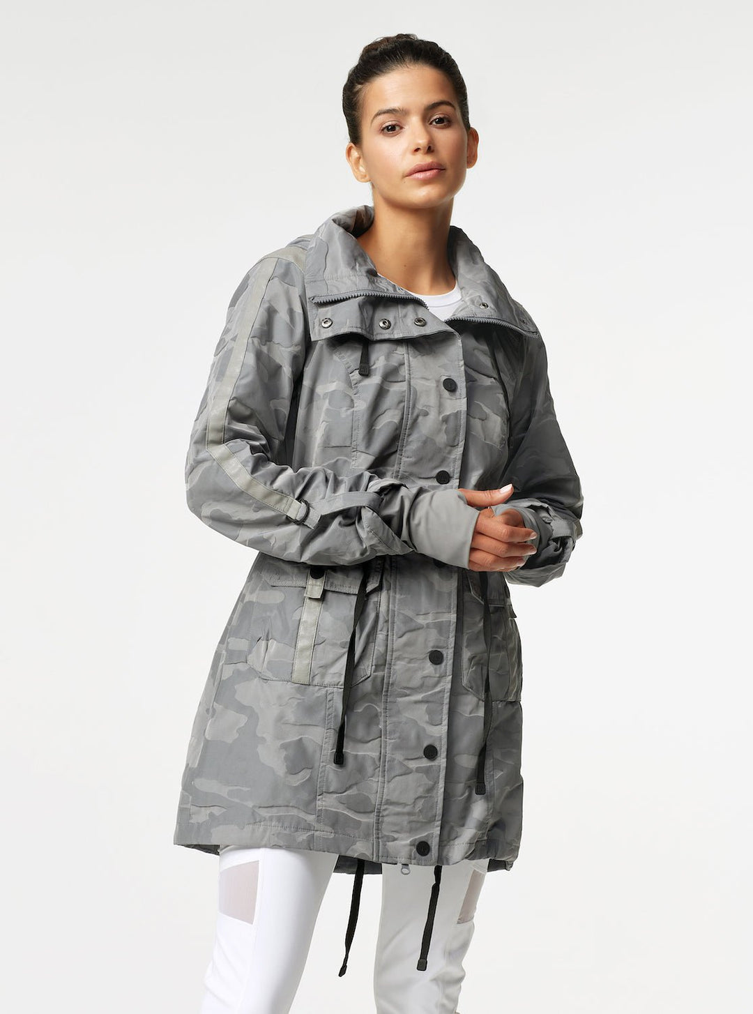 Camo Anorak - Medium Gray Sharkskin - Final Sale - Blanc Noir Online Store