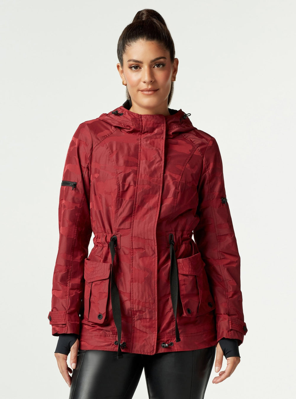 CAMO GRENADIER JACKET - Rhubarb Red - Blanc Noir Online Store