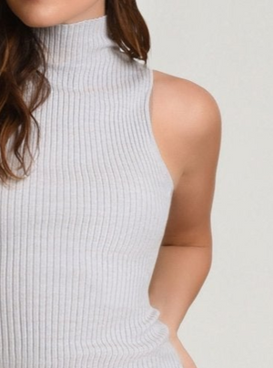 Charlotte Mock Neck Tank - Blanc Noir Online Store
