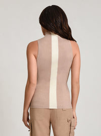 Charlotte Mock Neck Tank - Blanc Noir Online Store