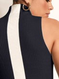 Charlotte Mock Neck Tank Dress - FINAL SALE - Blanc Noir Online Store