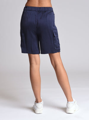 Chelsea Silk Bermuda Short - Blanc Noir Online Store