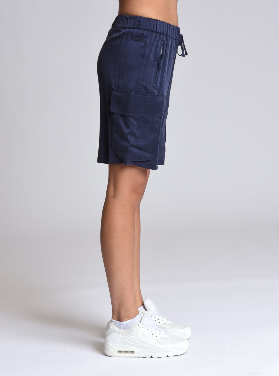 Chelsea Silk Bermuda Short - Blanc Noir Online Store