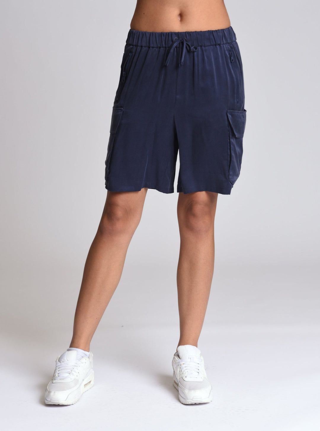 Chelsea Silk Bermuda Short - Blanc Noir Online Store