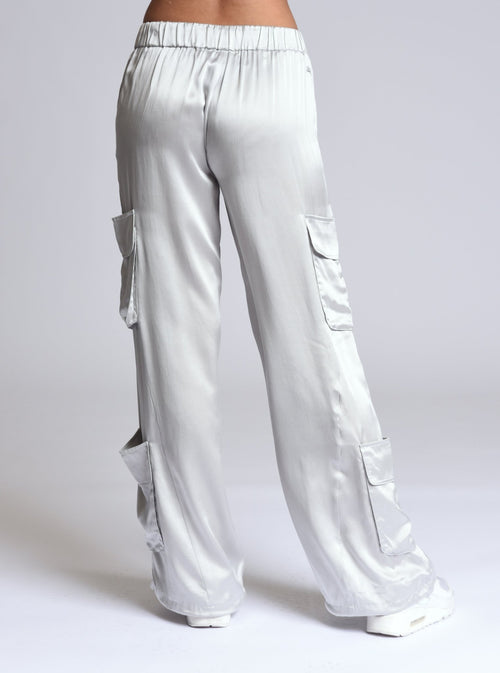 Chelsea Silk Wide Leg Pant - Blanc Noir Online Store