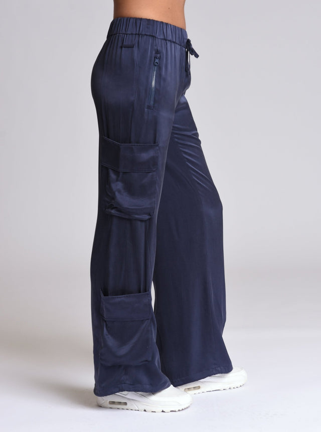 Chelsea Silk Wide Leg Pant - Blanc Noir Online Store