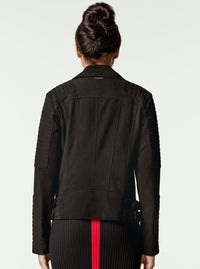 CHERIE SUEDE MOTORCYCLE JACKET FINAL SALE - Blanc Noir Online Store