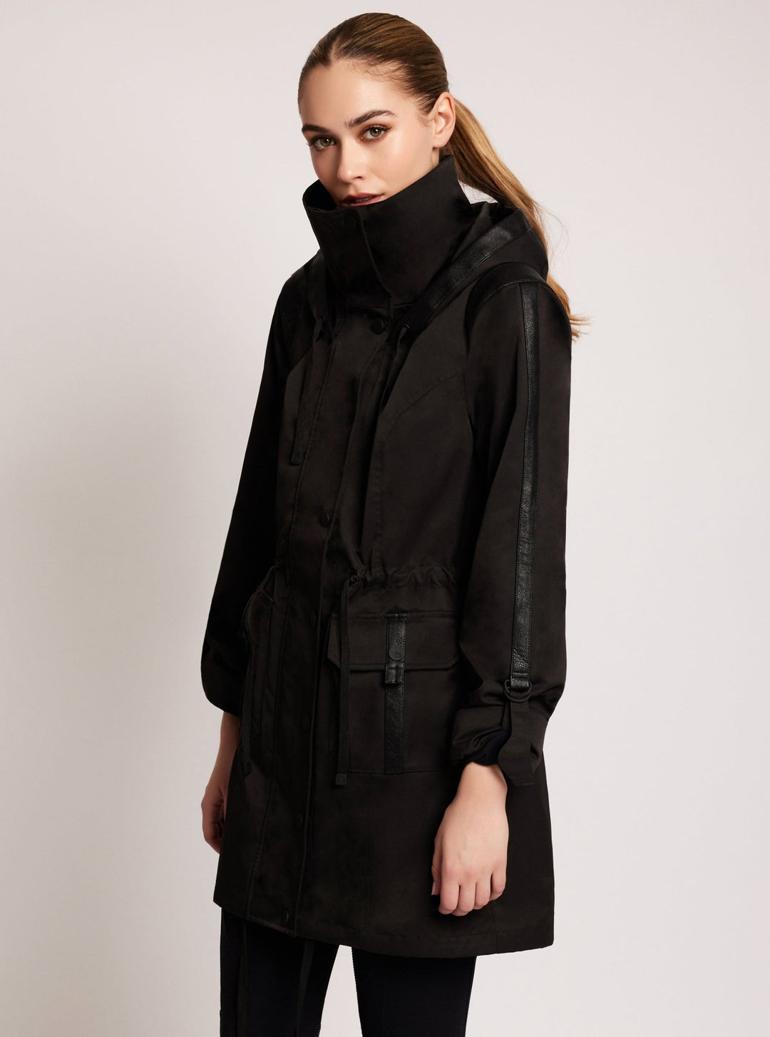 Classic Solid Anorak - Blanc Noir Online Store