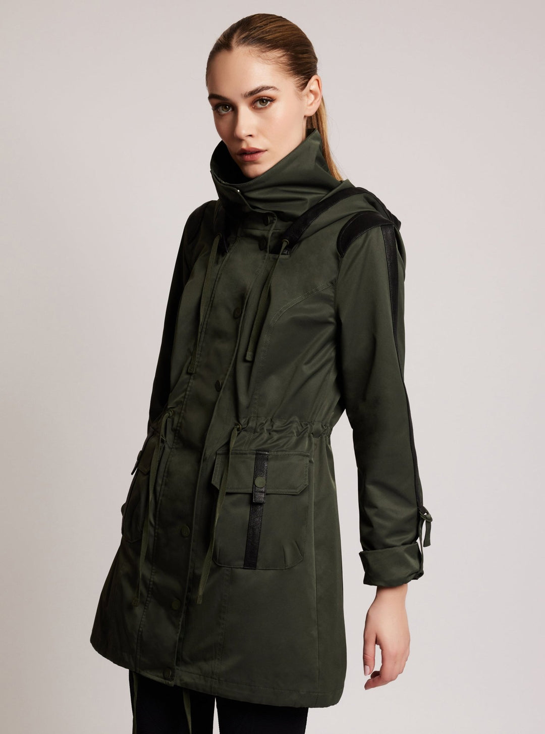 Classic Solid Anorak - Blanc Noir Online Store