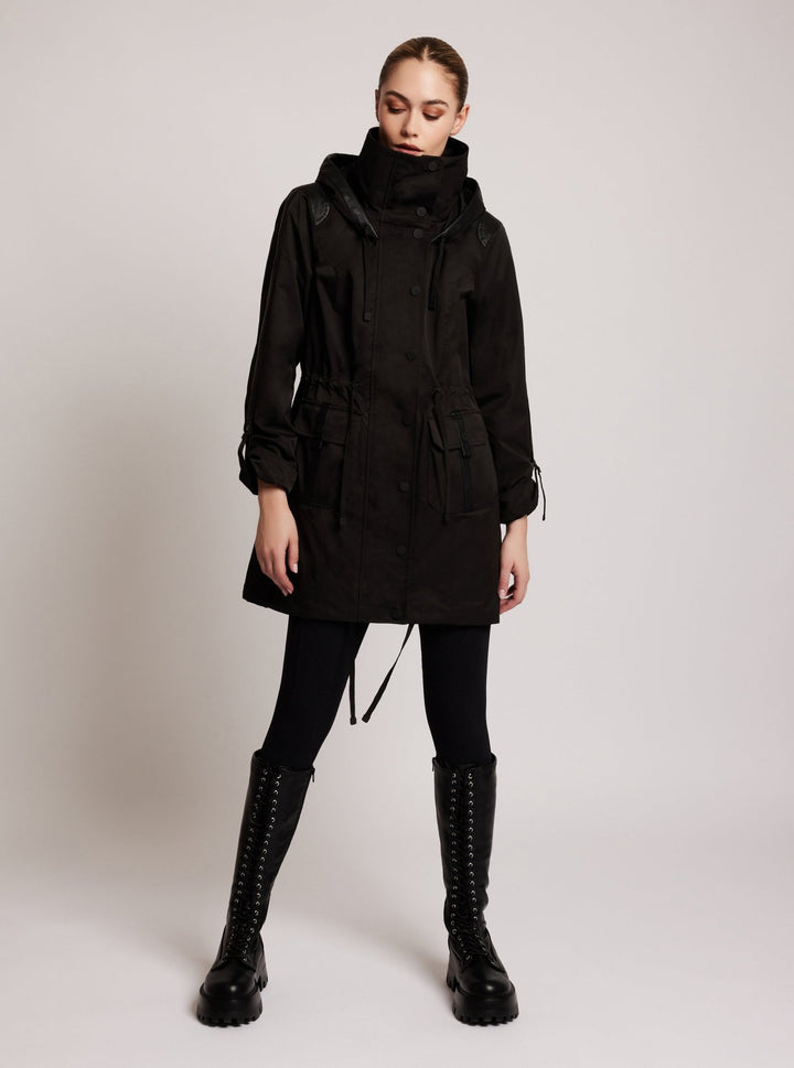 Classic Solid Anorak - Blanc Noir Online Store