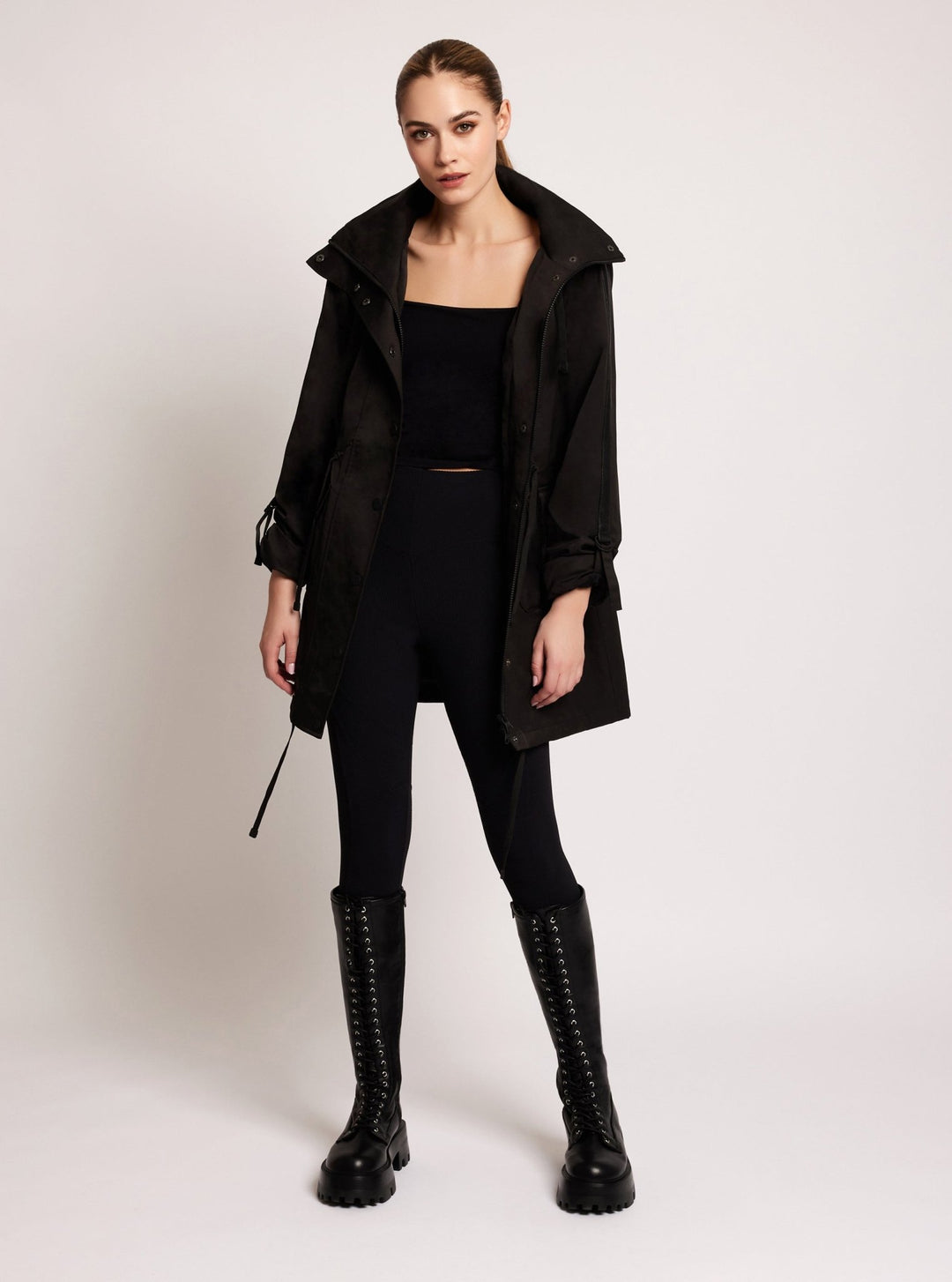 Classic Solid Anorak - Blanc Noir Online Store