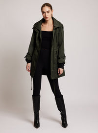Classic Solid Anorak - Blanc Noir Online Store