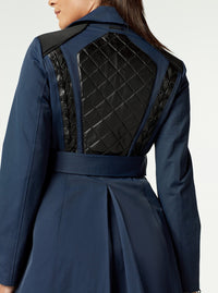 COLLABORATOR QUILTED-BACK TRENCH - Blanc Noir Online Store