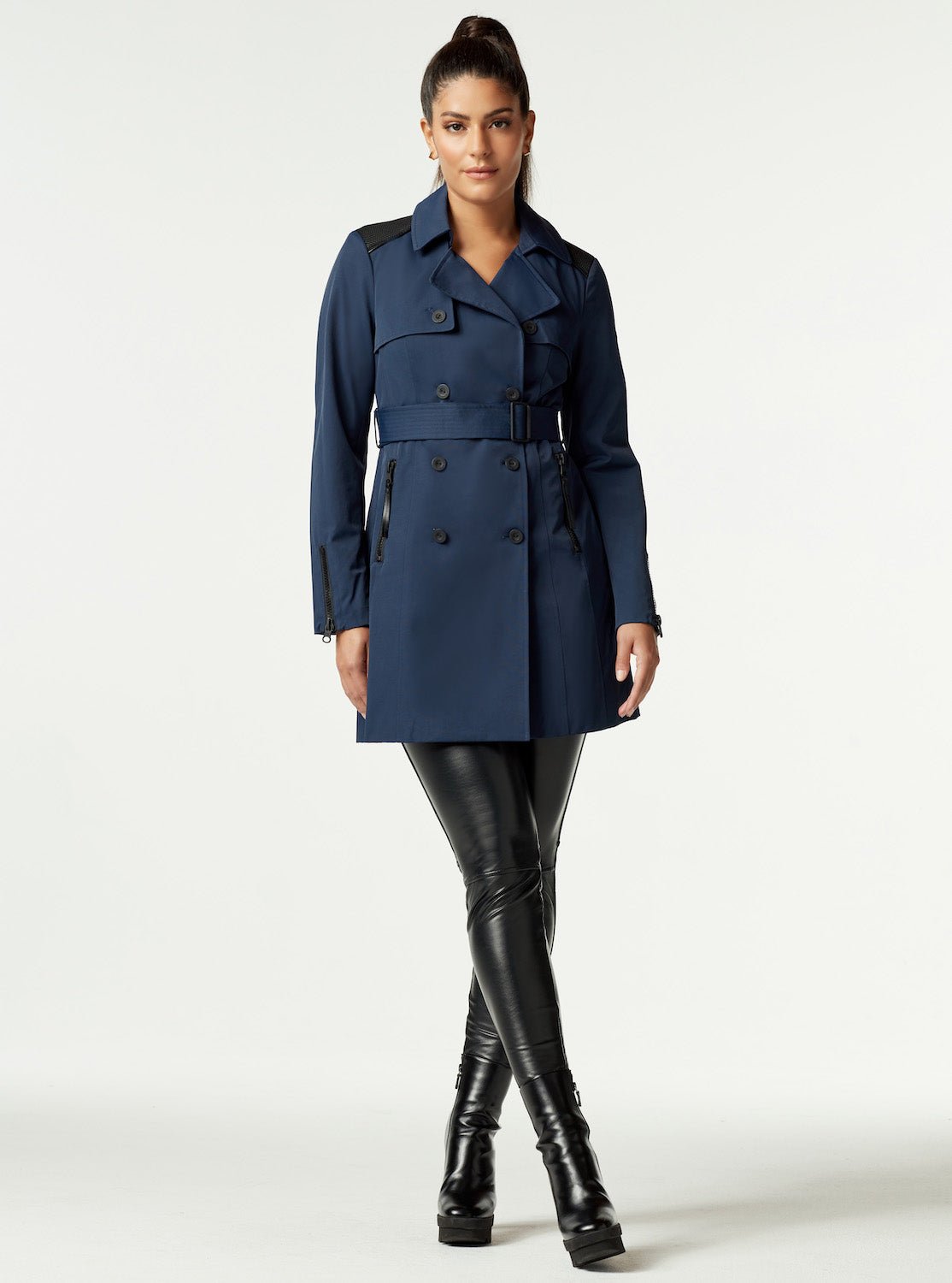 COLLABORATOR QUILTED-BACK TRENCH - Blanc Noir Online Store
