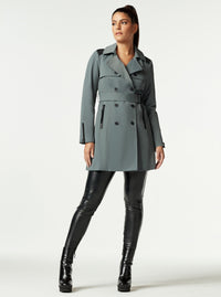 COLLABORATOR QUILTED-BACK TRENCH - Blanc Noir Online Store
