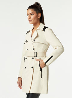 COLLABORATOR QUILTED-BACK TRENCH - Blanc Noir Online Store