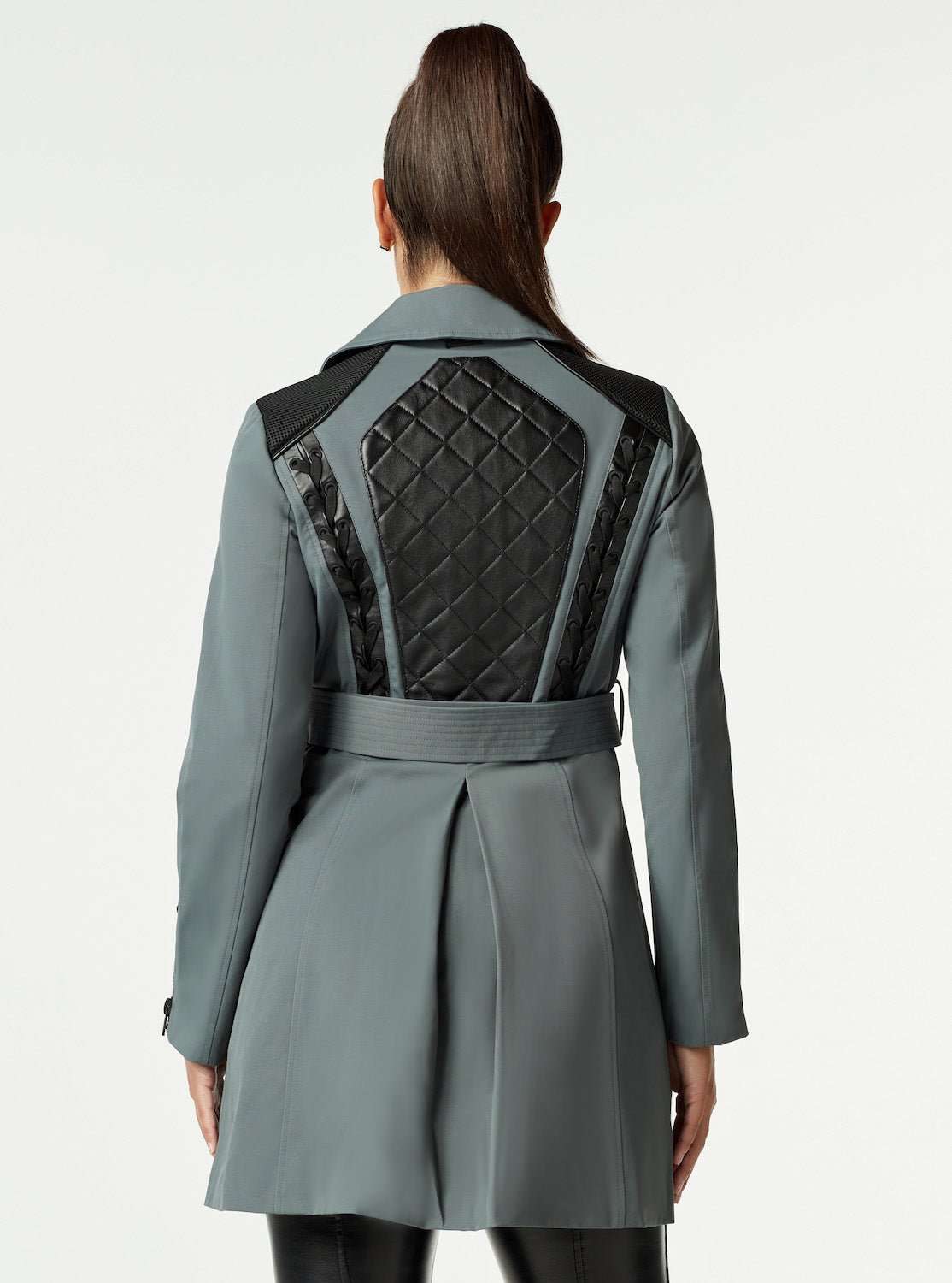 COLLABORATOR QUILTED-BACK TRENCH - Blanc Noir Online Store