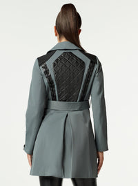 COLLABORATOR QUILTED-BACK TRENCH - Blanc Noir Online Store