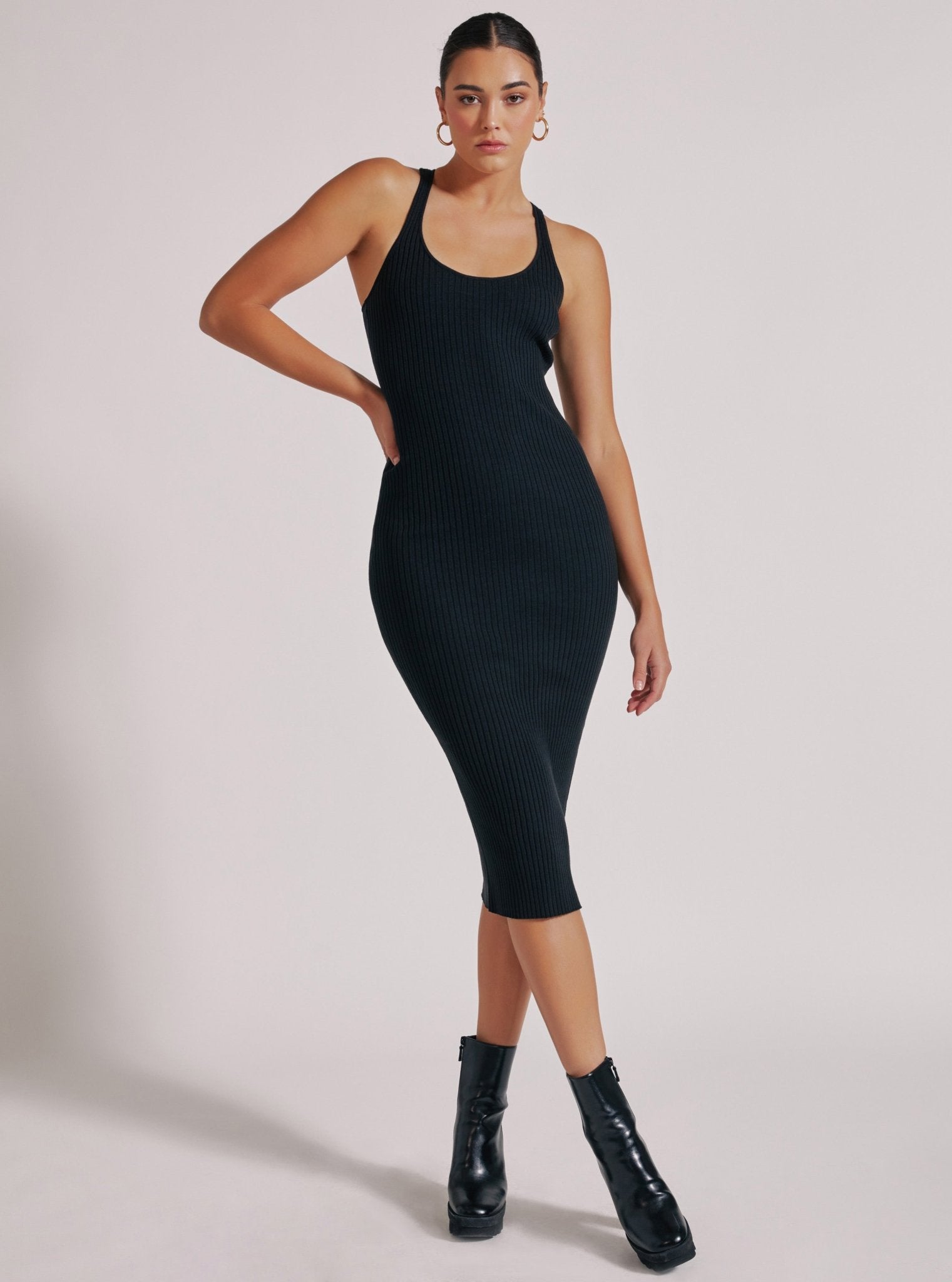 ワンピース ETMON Color Block Line Dress, Black COLOR BLOCK DRESS | Blanc Noir Online Store