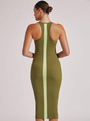 COLOR BLOCK DRESS - Blanc Noir Online Store