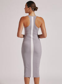 COLOR BLOCK DRESS - Blanc Noir Online Store