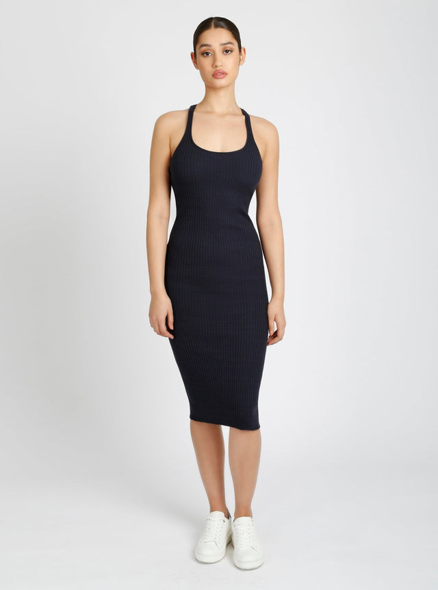 Color Block Dress - Blanc Noir Online Store