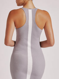 COLOR BLOCK DRESS - Blanc Noir Online Store
