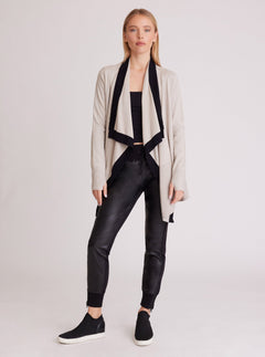 Color Blocked Portola Cardigan - Blanc Noir Online Store