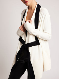 Color Blocked Portola Cardigan - Blanc Noir Online Store