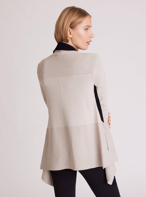 Color Blocked Portola Cardigan - Blanc Noir Online Store