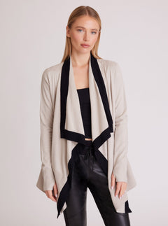 Color Blocked Portola Cardigan - Blanc Noir Online Store